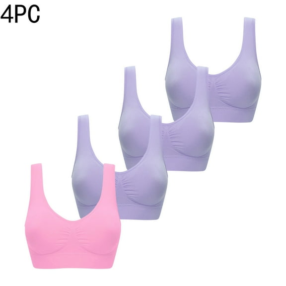 LLYWEY Daisy Bra Clearance Plus Size Bras Ladies T-Shirt Bra Style-1431 Women's Plus Double Support Bra Feature Adult Female Bralette Sports Bras Pinks 44B