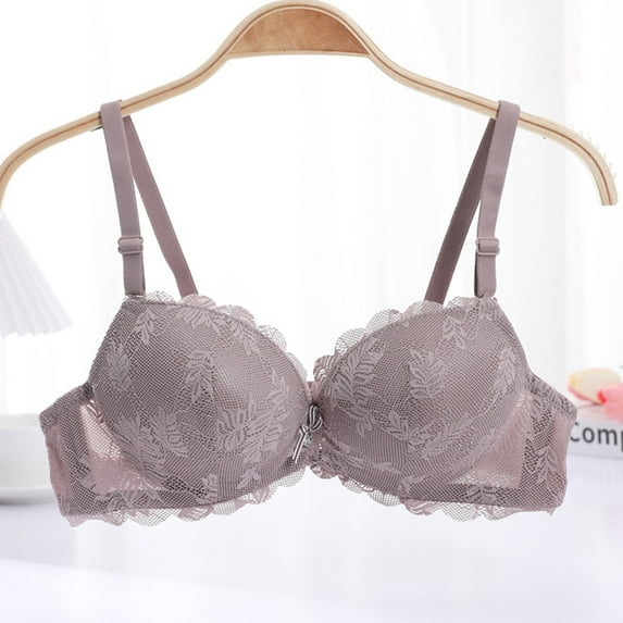 LLYWEY Daisy Bra Womens Bra Ladies Racerback Bra Style-1222 Women Padded Bra Feature Adult Female Nursing Sports Bras Dark Gray 38B