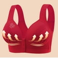 thumbnail image 1 of LLYWEY Front Closure Bras for Women Women's Bras Ladies Racerback Bra Style-1318 Women Pullover Bra Feature Adult Female Wireless Sports Bras Red 36B, 1 of 8