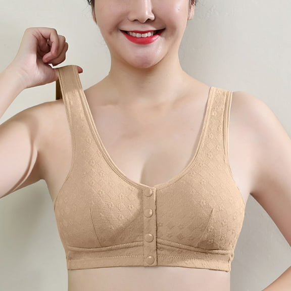 LLYWEY High Impact Sports Bras for Women Shaping and Lifting Bras Ladies Bralette Bra Style-1306 Women's Plus Scoop Bra Feature Adult Female Nursing Sports Bras Beige 42B