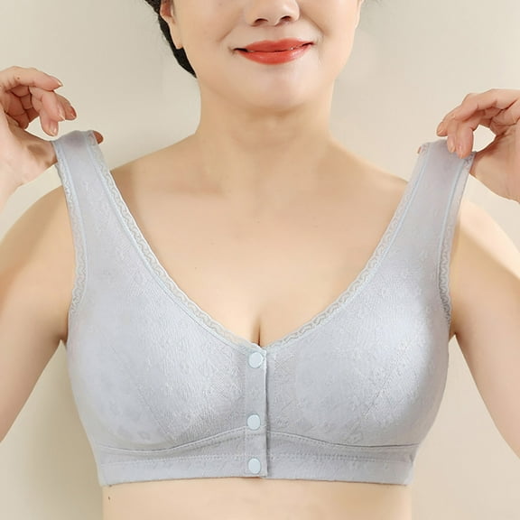 LLYWEY Lace Bras Womens Bras Comfortable Ladies T-Shirt Bra Style-1305 Women's Plus Push-Up Bra Feature Adult Female Lace Sports Bras Blue 42B