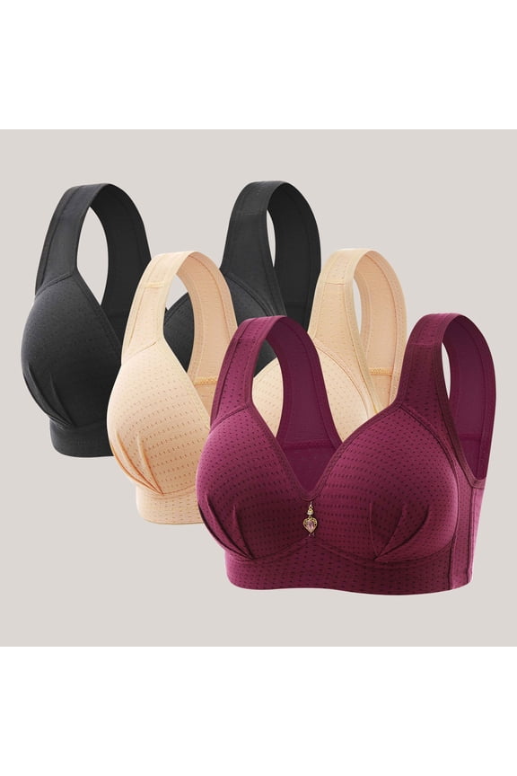 Lace Bras for Women Push up Padded Bras Women Ladies Convertible Bra Style-740 Women Support Bra Feature Adult Female Everyday Sports Bras Multicolor 46B