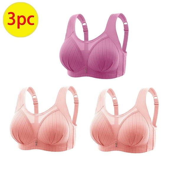 LLYWEY Lace Bras for Women V Neck Sports Bra Women Ladies Wire-Free Bra Style-564 Women Soft Cup Bra Feature Adult Female Sports Sports Bras Purples 38B