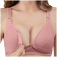 thumbnail image 1 of LLYWEY Nursing Bras for Breastfeeding - Cotton Maternity Bras for Pregnancy Women Front Open Button, 1 of 3