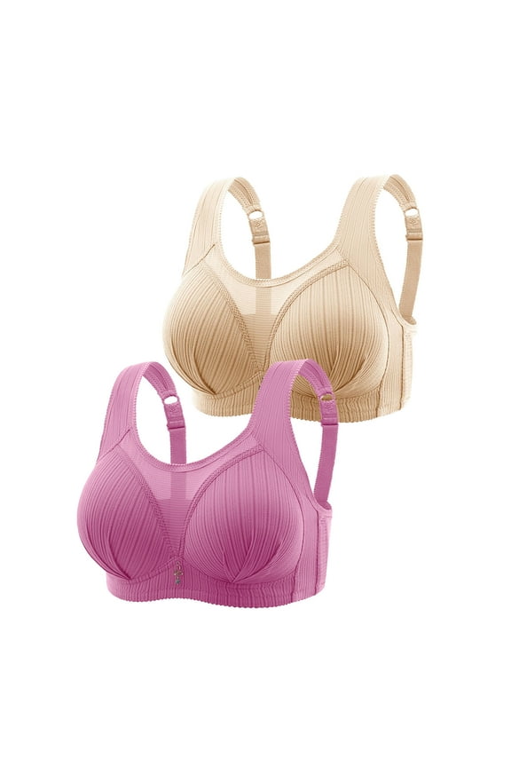 Padded Bralette Wirefree Bras Women Ladies Lace Bra Style-1061 Women Molded Cup Bra Feature Adult Female Wireless Sports Bras Beige 44B