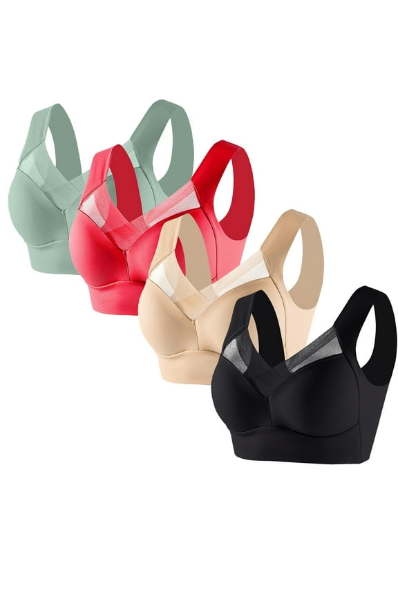 Padded Bras Padded Bras Ladies Demi Cup Bra Style-880 Women Soft Cup Bra Feature Adult Female T-Shirt Sports Bras Black 44B