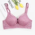 thumbnail image 1 of LLYWEY Plus Size Bras for Women Push up Non Padded Bras Women Ladies Cut-Out Bra Style-1220 Women Lift Bra Feature Adult Female Nursing Sports Bras Pinks 38B, 1 of 5