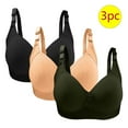 thumbnail image 1 of LLYWEY Plus Size Push up Bras V Neck Sports Bra Women Ladies Sport Bra Style-1268 Women's Plus Lightly Lined Bra Feature Adult Female Bralette Sports Bras Green-1 42B, 1 of 3