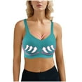 thumbnail image 1 of LLYWEY Plus Size Sports Bras for Women Solid Push-up Padded Bras Breathable Back Hook & Eye Closure Everyday T-Shirt Bras, 1 of 9