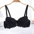 thumbnail image 1 of LLYWEY Push up Bralette Discounts Wire-Free Sports Bra Women Ladies Bralette Bra Style-1222 Women Lift Bra Feature Adult Female T-Shirt Sports Bras Black 34B, 1 of 3