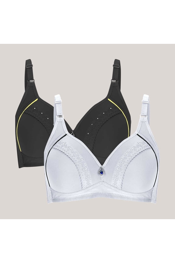 Push up Bralettes for Women Wire-Free Push up Bras Women Ladies Sport Bra Style-703 Women's Plus Lightly Lined Bra Feature Adult Female T-Shirt Sports Bras Multicolor 44B