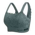 thumbnail image 1 of LLYWEY Push up Bras for Women Plus Size Bras Older Women Ladies Tie-Front Bra Style-751 Women's Plus Support Bra Feature Adult Female High Impact Sports Bras Green 36B, 1 of 5