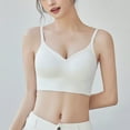 thumbnail image 1 of LLYWEY Push up Wireless Bras for Women Bras Women Wireless Ladies Bralette Bra Style-1292 Women's Plus Extra Lift Bra Feature Adult Female Running Sports Bras White 34B, 1 of 9