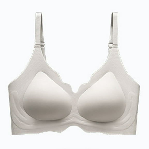 LLYWEY Seamless Back Smoothing Bras for Women Wireless Push up Bras Soft Pullover Padded Bralette