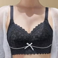 thumbnail image 1 of LLYWEY Seamless Padded Bra Pull on Bras Women Ladies Longline Bra Style-1095 Women Push-Up Bra Feature Adult Female Bralette Sports Bras Black 34B, 1 of 4