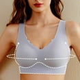 thumbnail image 1 of LLYWEY Sleep Bras for Women Backless Push up Bras Ladies Demi Cup Bra Style-209 Women's Plus Extra Lift Bra Feature Adult Female Yoga Sports Bras Gray 42B, 1 of 4