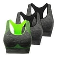 thumbnail image 1 of LLYWEY Soft Bras for Women Wirefree Clearance Women's Bras No Wire Ladies T-Shirt Bra Style-296 Women's Plus Scoop Bra Feature Adult Female Lace Sports Bras Yellow 38B, 1 of 8