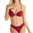 thumbnail image 1 of LLYWEY Sport Bras for Women High Support Clearance Full-Coverage Bras Ladies Training Bra Style-1346 Women's Plus Multiway Bra Feature Adult Female Plus Size Sports Bras Red 36B, 1 of 7