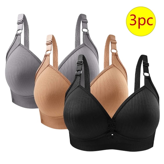 LLYWEY Sports Bras for Plus Size Women T Shirt Bras Ladies T-Shirt Bra Style-1251 Women's Plus Lace Bra Feature Adult Female Nursing Sports Bras Khaki 42B