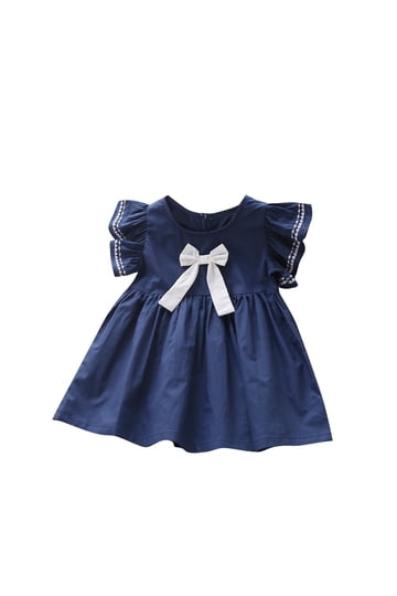 Navy Blue Toddler Dress