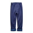 thumbnail image 1 of LLYWEY Toddler Baby Girls Fleece Lined Leggings Kids Casual Winter Warm Soft Solid Color Elastic Waist Pull On Tights Pants Navy 3-4T, 1 of 6