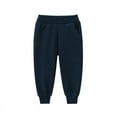 thumbnail image 1 of LLYWEY Toddler Boys Joggers Pants - Unisex Kids Elastic Waist Sweatpants Casual Loose Solid Color Pull On Track Pants with Pockets Navy 3-4T, 1 of 2