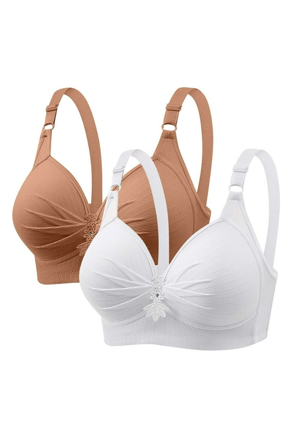 Tshirt Bras for Women Discounts Padded Bras Women No Underwire Ladies Push-Up Bra Style-23 Women Convertible Bra Feature Adult Female Training Sports Bras Multicolor 44B