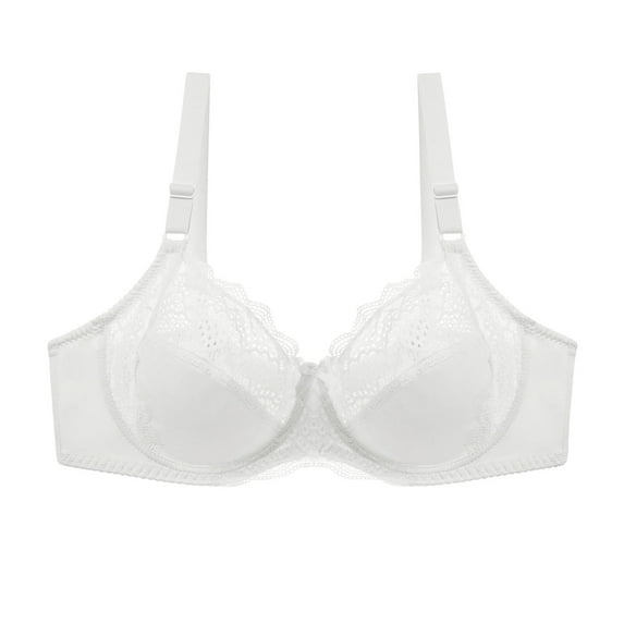 LLYWEY No Underwire Bras for Women Womens Bras Plus Size Ladies Sport Bra Style-816 Women Soft Cup Bra Feature Adult Female Everyday Sports Bras White 44B