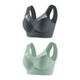 thumbnail image 1 of LLYWEY No Underwire Push up Bras for Women Lace Bras Ladies One Shoulder Bra Style-169 Women Padded Bra Feature Adult Female Sport Sports Bras Green 40B, 1 of 2