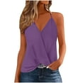 thumbnail image 1 of LLYWEY V-Neck Camisole Tops Women Solid Color Spaghetti Straps Sleeveless Tank Tops ( Women's), 1 of 6