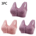 thumbnail image 1 of LLYWEY Wire-Free Mesh Bra Comfort Bras Women No Underwire Ladies Bralette Bra Style-1389 Women Support Bra Feature Adult Female Bralette Sports Bras Pinks 42B, 1 of 6
