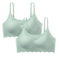 thumbnail image 1 of LLYWEY Wire-Free Push up Bras for Women Womens Bras Ladies T-Shirt Bra Style-215 Women Molded Cup Bra Feature Adult Female High Impact Sports Bras Green 36B, 1 of 1