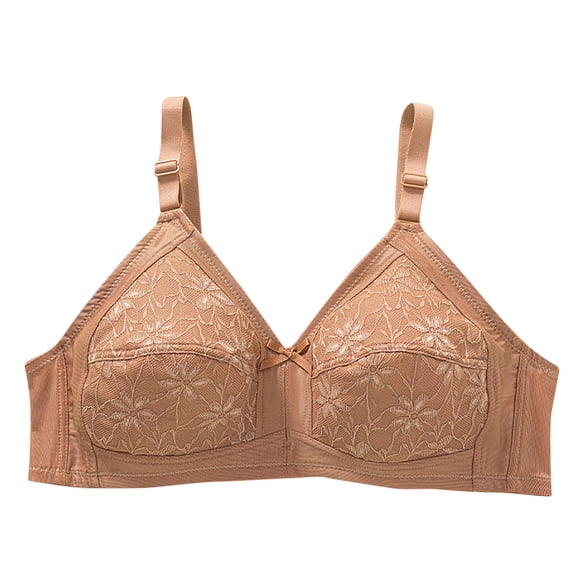 LLYWEY Wireless Lace Bras for Women Push up Bras No Underwire Soft Comfortable Padded Bralette
