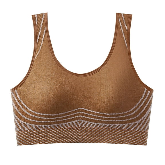 LLYWEY Wireless Pullover Bras for Women Seamless Pull-On Bras No Underwire Push Up Padded Bralette