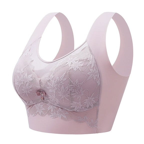LLYWEY Womans Bras No Metal Bras Women Ladies Push-Up Bra Style-954 Women Push-Up Bra Feature Adult Female Training Sports Bras Pinks 42B