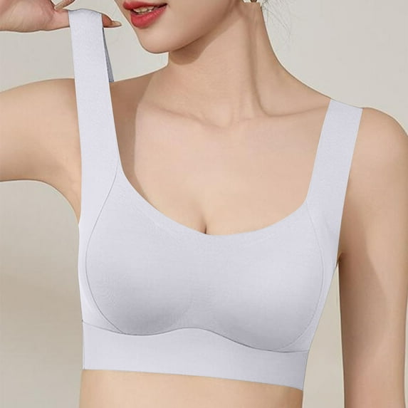 LLYWEY Women Bras Clearance Full Figure Bras Ladies T-Shirt Bra Style-1094 Women's Plus Support Bra Feature Adult Female Plus Size Sports Bras Light Blue 34B
