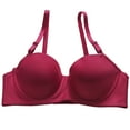 thumbnail image 1 of LLYWEY Women Bras on Sale Bras Women No Underwire Push up Ladies Bralette Bra Style-1342 Women's Plus Lace Bra Feature Adult Female Plus Size Sports Bras Red 40B, 1 of 6
