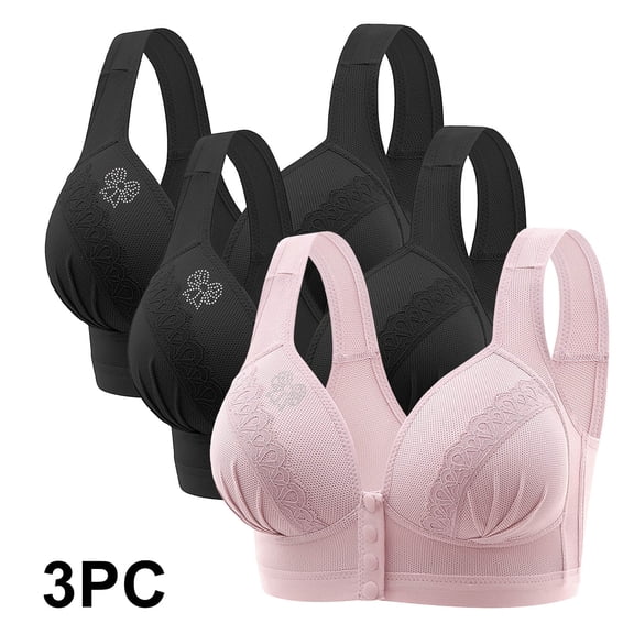 LLYWEY Women Sports Bras, Pinks,XL