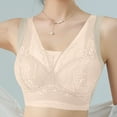 thumbnail image 1 of LLYWEY Womens Bras Womens Bras Plus Size Ladies T-Shirt Bra Style-1055 Women Seamless Bra Feature Adult Female Lace Sports Bras White 46B, 1 of 7