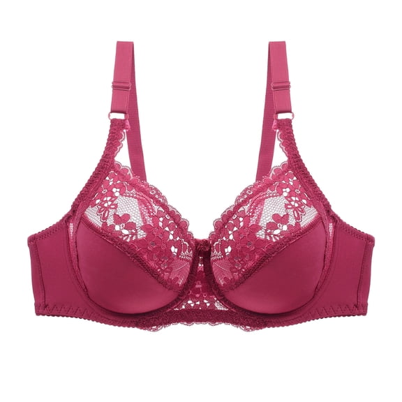 LLYWEY Womens Bras No Underwire No Padding Sports Bras T- Bra Lace Bra Feature Adult Female T- Sports Bras 42B Shirt Style-815