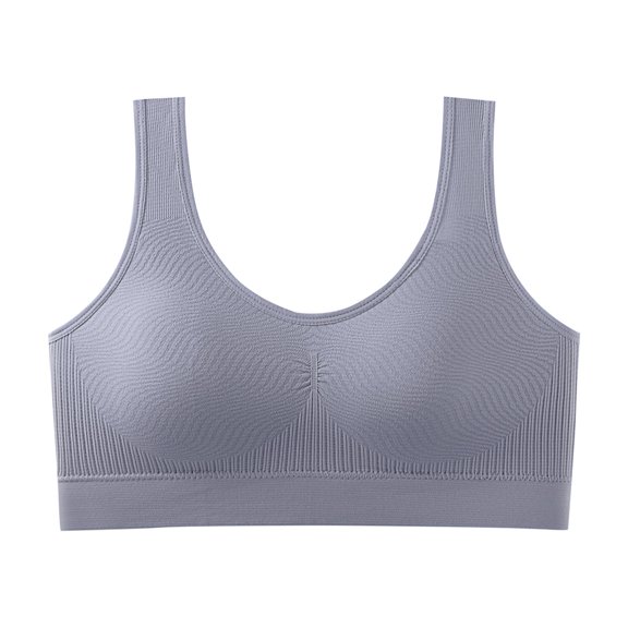 LLYWEY Womens Pullover Bras, Seamless Sports Bras, Backless Soft Comfortable Padded Yoga Bralette