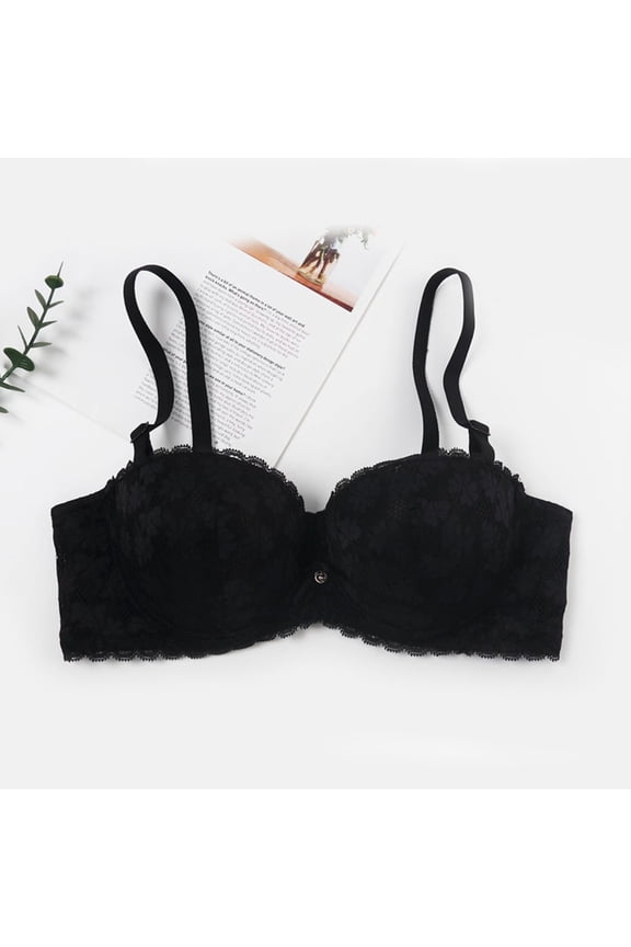 Womens Push up Bras Comfortable Running Sports Bras Women Ladies Convertible Bra Style-1218 Women's Plus Convertible Bra Feature Adult Female Running Sports Bras Black 36B