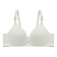 thumbnail image 1 of LLYWEY Womens Push up Bras Trendy New Snap Button Open Front Wireless Soft Cup Breathable Lace Padded Bralette, 1 of 5