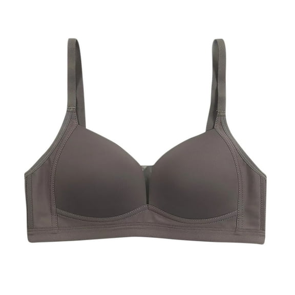 LLYWEY Womens Sport Bras Bras Women Wirefree Ladies Balconette Bra Style-1366 Women Soft Cup Bra Feature Adult Female Yoga Sports Bras Dark Gray 34B