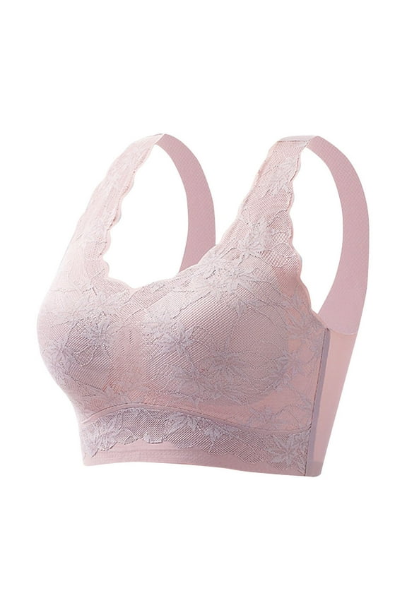 Workout Sports Bras for Women Padded Bralette Ladies T-Shirt Bra Style-998 Women's Plus Push-Up Bra Feature Adult Female High Impact Sports Bras Pinks 36B