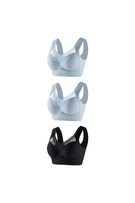 Yoga Bras for Women Padded Sports Bras Women Ladies Balconette Bra Style-195 Women's Plus Convertible Bra Feature Adult Female Everyday Sports Bras Black 48B
