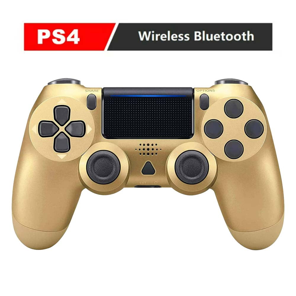 LLYYAH Wireless Game Controller Compatible with PS4/Pro/Slim, Gold