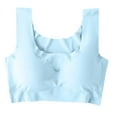 thumbnail image 1 of LLYwey Bras for Plus Size Women Women's Plus Size Soft Bra Everyday Underwear Lightweight Bra Women Size Nylon Underwire Bra Style LW-234 Blue M, 1 of 3