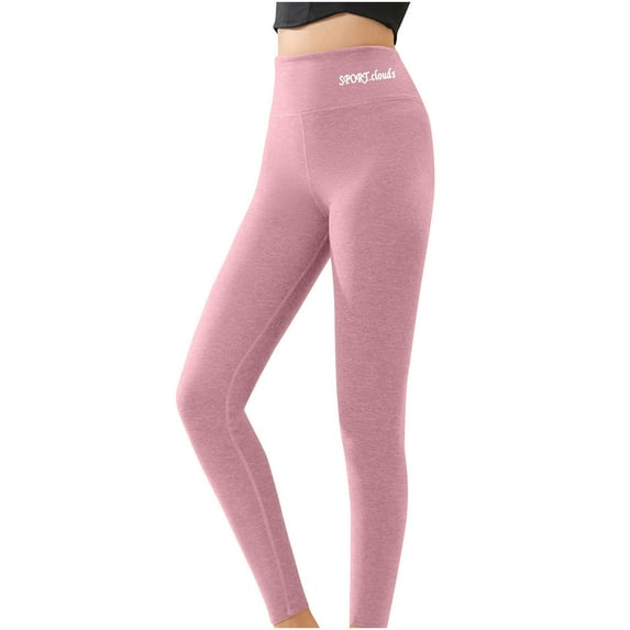 LLYwey Capris Sweatpants for Women Ladies Solid Color Fleece High Waisted Leggings Winter Warm Long Pants New Full Length Pants Trousers Regular Fitted Purples 3XL