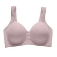 thumbnail image 1 of LLYwey Comfortable Bras for Women No Underwire Elderly Comfortable Soft Thin Underwear Plus Size Underwear Bra Shoulder Straps Big & Tall Size Nylon Lifting Bra Style LW-196 Gray 44, 1 of 3